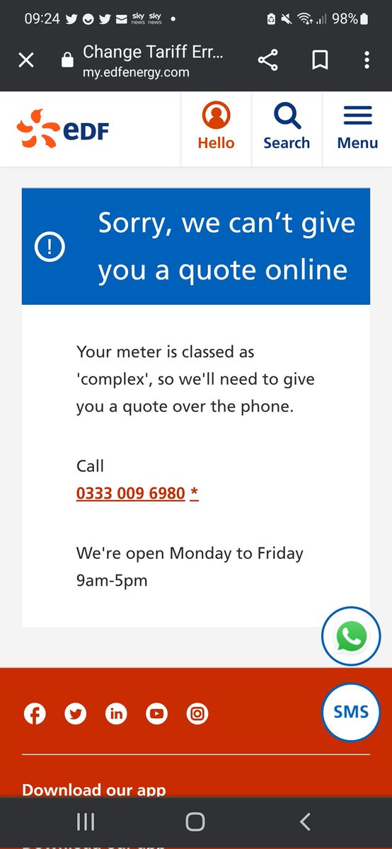 markwhite8t5's tweet photo. @MartinSLewis Up until yesterday I could see my current variable rates as I refused to go to a fix plan when my previous one ended in July, could also see fixed rates. Now all I get is this 🤔 https://t.co/iiS0v06qlT