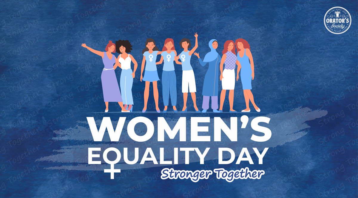 SocietyOrators's tweet photo. Women’s Equality Day

 #WomensEquality #WomensEqualityDay #WomenPower #OratorsSociety https://t.co/gokENKrSv1