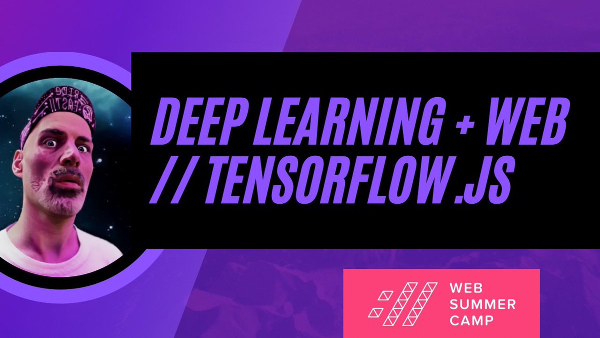 gerardsans's tweet photo. Yay! Just few days until my training for Web Summer Camp 2022 🌈🦄

https://t.co/kkaXNIDDUS

Come join my workshop at the #javascript track on Day1 to learn how to use Machine Learning for Web using TensorFlow.js ✨🧠

#javascript #tfjs #MadeWithTensorFlow ✨🚀 https://t.co/ZoPpUfNOMT