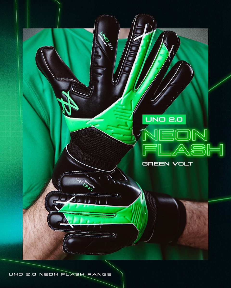 Ab1Gk's tweet photo. Introducing our all new Uno 2.0.1 Green VOLT now featuring finger protection. Available for both junior and adult keepers alike 🧤📲 https://t.co/eqtNxiwHyC
.
#itstheweekend #bankholiday #goalkeeping #goalkeepergloves #goalies https://t.co/oOeWzt6K8a