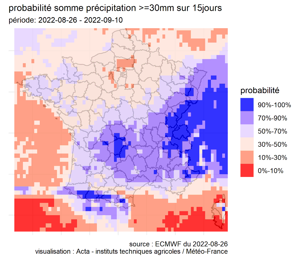 🌦️Sécheresse 2022. Que nous disent les prévisions de précipitation et les incertitudes associées ? (mis à jour au 26 aout 2022) par Instituts techniques agricoles <a href="/ACTA_asso/">Acta</a>  <a href="/Arvalisofficiel/">ARVALIS</a> <a href="/terresinovia/">Terres Inovia</a> <a href="/vignevinfrance/">IFV</a>
  <a href="/meteofrance/">Météo-France</a>  #ECMWF
Bulletin : numerique.acta.asso.fr/prevision-prec…