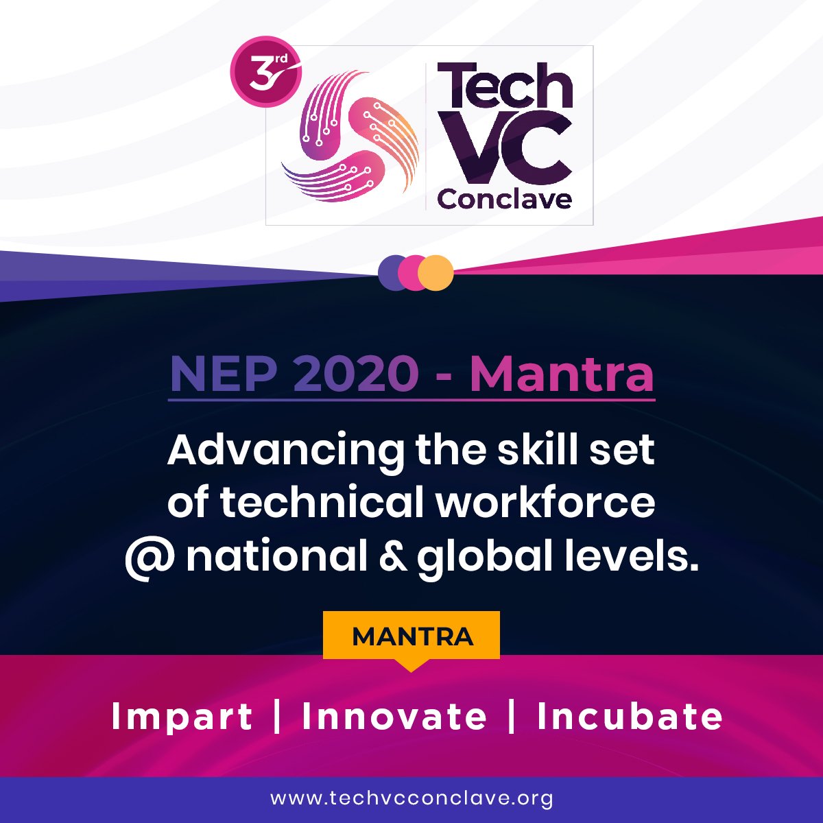 techvcconclave's tweet photo. NEP 2020 - A New Normal in Technical Education
#techvcconclave #techvcconclave2022 #nep2020 #technicaleducation #indiantechnicaleducation #aicte #vtu #mapsystems #lisacademy #rfrf #nmit #biet #rit #rvce #bmsce #bnmit https://t.co/d5cP64WCFf