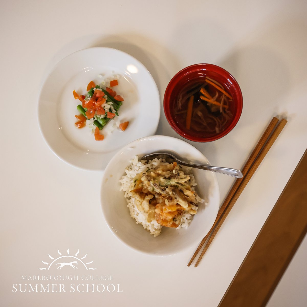 MCol_Summer's tweet photo. You cooked up and enjoyed eating some delicious Japanese dishes with Wakako Guppy. #throwbacktoschool https://t.co/bo9OrnrFUN