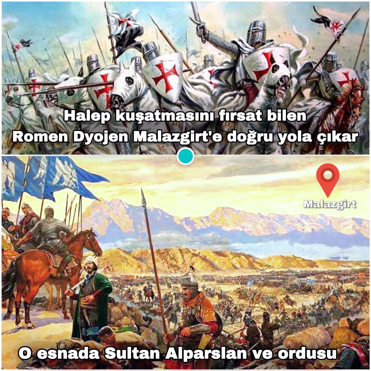Malazgirt Zaferi'nin 951. yılı kutlu olsun! 🇹🇷🇹🇷🇹🇷

Yurt açanların yurt tutanları olacağız ilelebet!

#malazgirt #sultanalparslan #MalazgirtZaferi