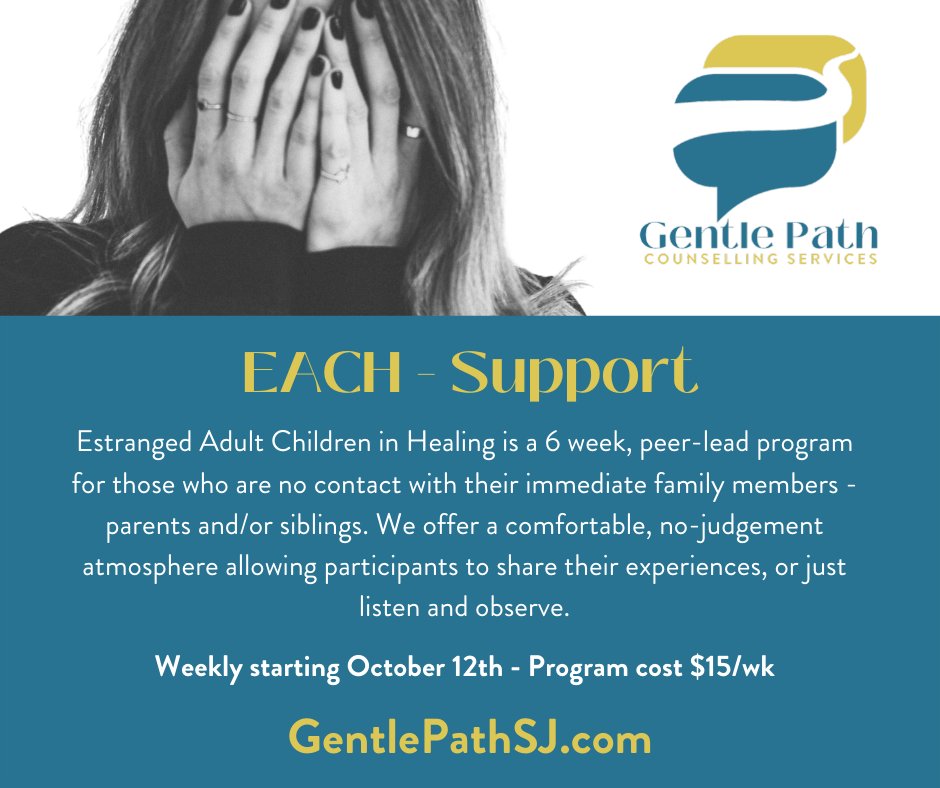 Check out some of our new group programs for Fall and Winter '22/'23! Reserve your seat! 
gentlepathsj.com/contact/

#GP25 #GentlePath #Counselling #ForEveryone #Accessibility #EndTheStigma #Individuals #Groups #Couples #RegardlessOfFinancialMeans