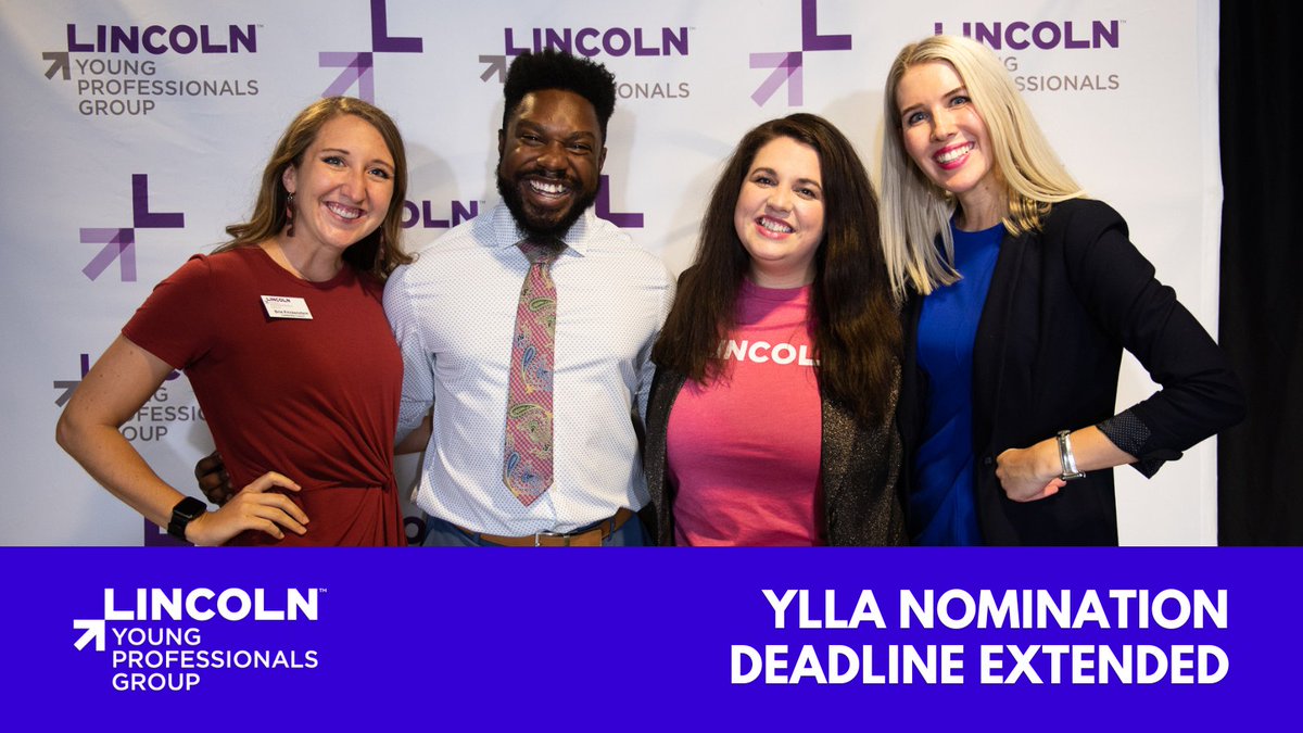 DEADLINE EXTENDED! It’s not too late to submit a YLLA nomination – we’re keeping the link live til next Friday, September 7. Submit yours today at lincolnypg.com/YLLA-Nomination. #LNK #LNKYPG