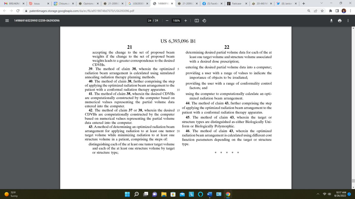 test Twitter Media - If not held obvious in the IPR, would Best Medical's patent claim 43 survive a section 101 eligibility challenge? Does higher PHOSITA level of skill (here, coding experience required) impact the s101 analysis? https://t.co/ezUWFQW8Ei