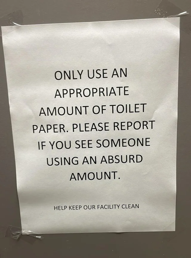 kennedytcooper's tweet image. Nobody wants to use an appropriate amount of toilet paper anymore!