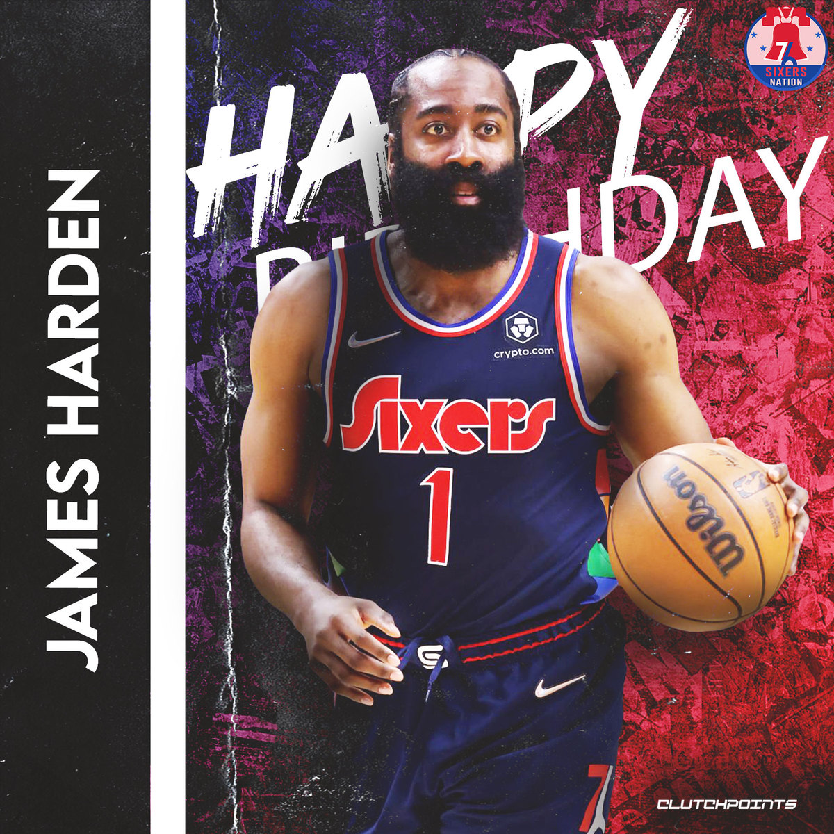 Sixers Nation, let us all wish James Harden a very happy birthday! 