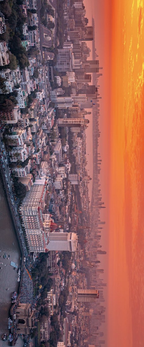 ompsyram's tweet photo. I took a photo of the Mumbai skyline  at Sunset https://t.co/GlkYZ5FYFJ