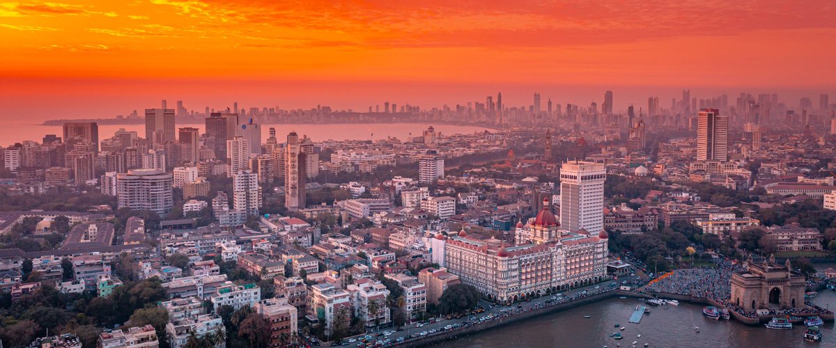 ompsyram's tweet photo. I took a photo of the Mumbai skyline  at Sunset https://t.co/GlkYZ5FYFJ