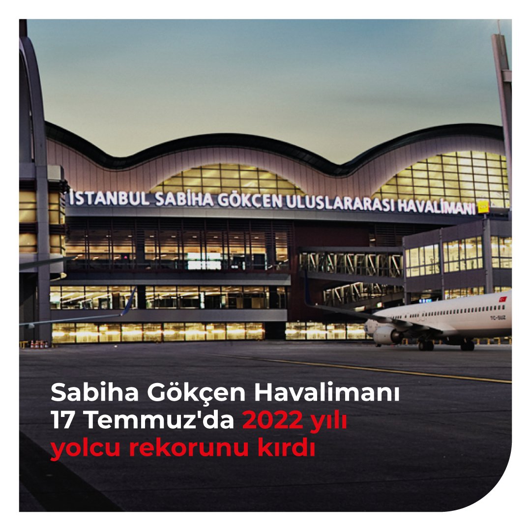 İstanbul Sabiha Gökçen Havalimanı (İSG), 582 sefer ve 100 bini aşan yolcu sayısıyla 17 Temmuz'da 2022 yılının en yoğun gününü yaşadı.

#havayolutaşımacılığı #demiryolutaşımacılığı #Logistics #netagroup #denizyolutaşımacılığı #NetaGroup