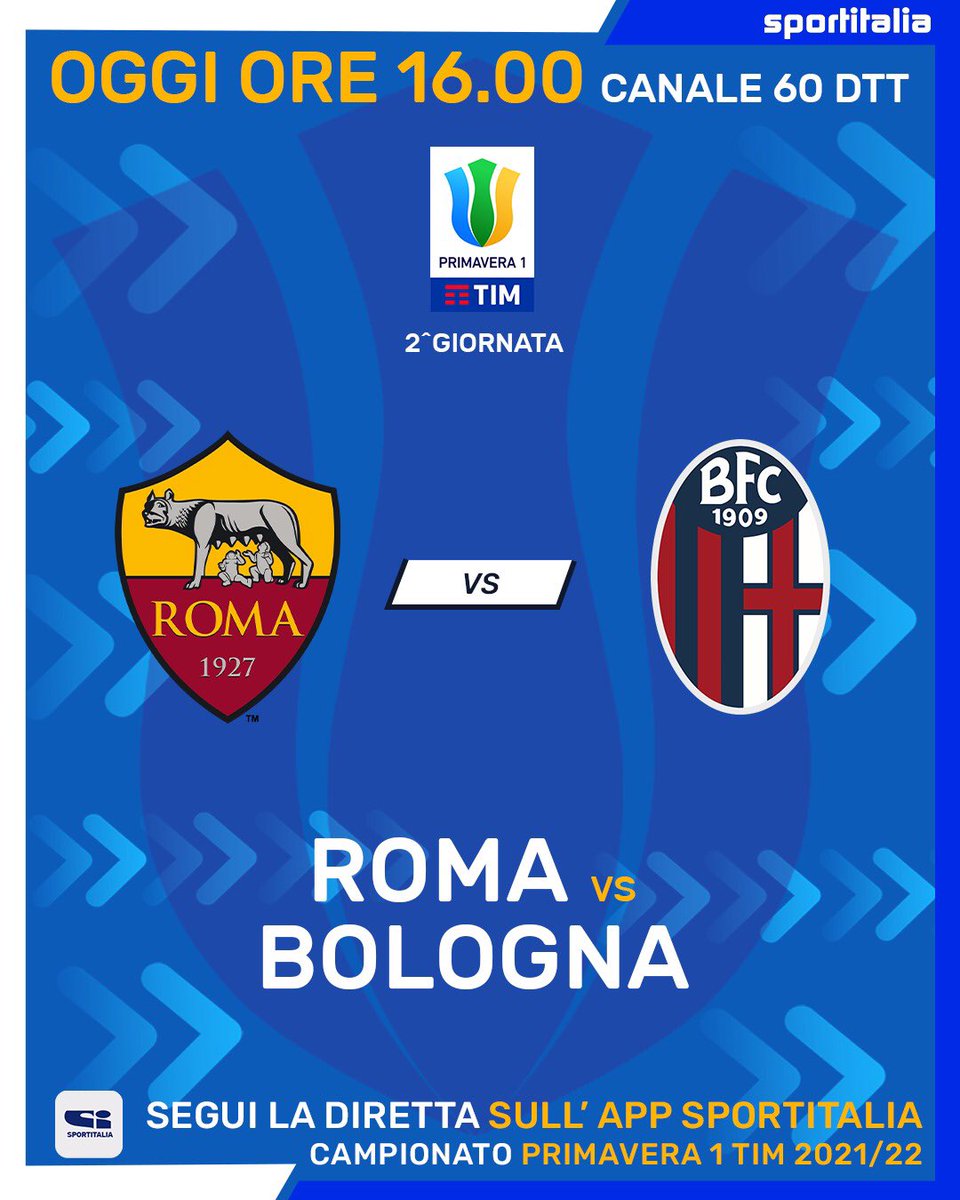 tvdellosport's tweet photo. โฝ๏ธ AL VIA LA 2^ GIORNATA
Pomeriggio ricco di #Primavera1 su #Sportitalia e su #Solocalcio, tutte le partite live in streaming anche sulla nostra app ๐ฒ
#Sportitalia https://t.co/lODlHQPJFh