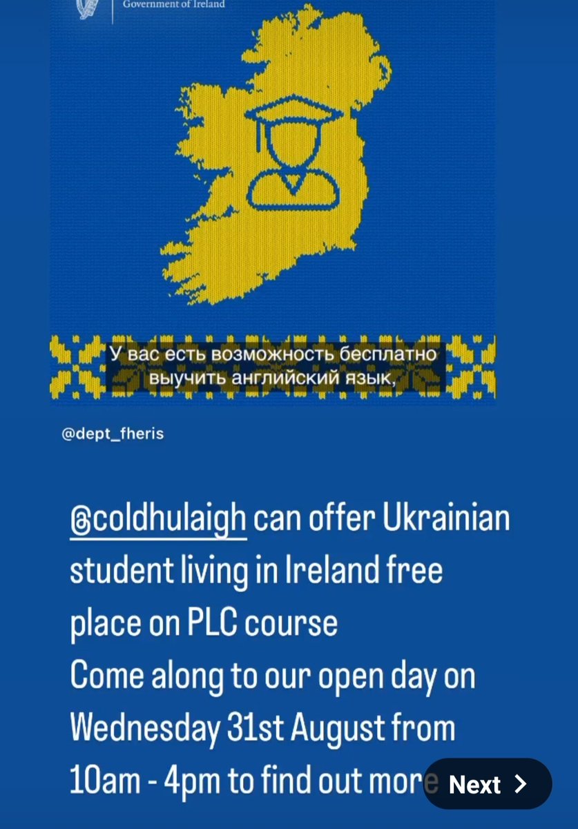 dhulaigh's tweet photo. Our #courses are #free for #students from #Ukraine. Come to our #OpenDay next Wednesday 31st in our #Coolock campus to find a course you will love, or check out https://t.co/wd1HOhIkJp #FET #CDETB #College #PLC #YourRouteToSuccess https://t.co/ZUvTvkSv8L