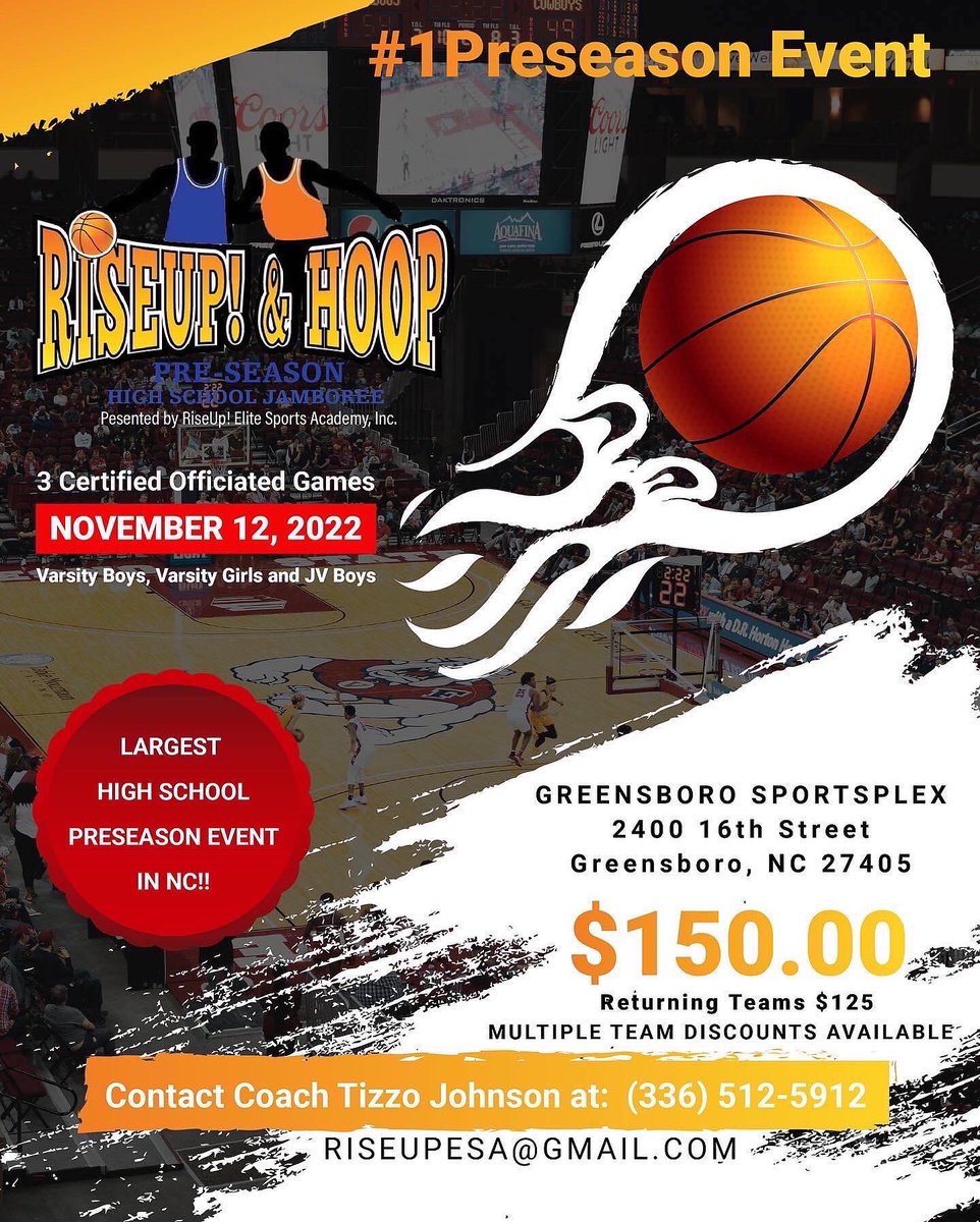 InfoRising's tweet photo. Coaches, we are still have a few more openings for Varsity Boys, Varsity Girls and JV Boys. All games are played under one roof, high school officials and we 3 scrimmages guaranteed. 

If you are seriously interested, please contact us so we can add your team(s). https://t.co/oFo7EAi0EI