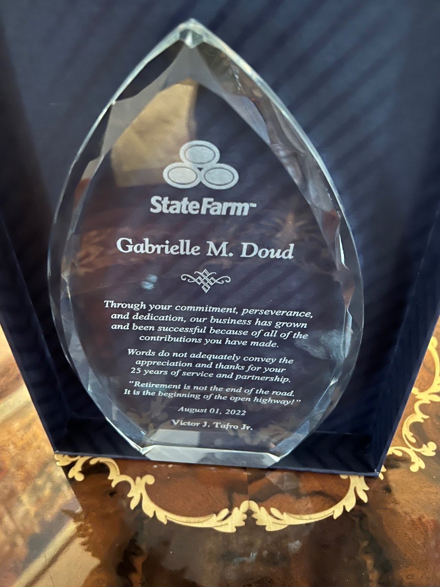TafroVic's tweet photo. We'd like to congratulate our long time Office Manager Gabrielle Doud, and thank her for her many years of excellent service to our customers.  The office won't be the same without her, but we hope she enjoys her well-deserved retirement.  We love you!  -Vic and the Staff https://t.co/yKMoYbMxBB