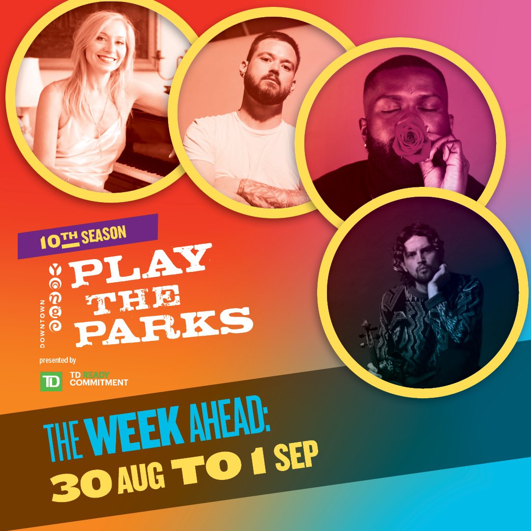 SHOW ANNOUNCEMENT!!! Crazy excited to be performing the #PlaytheParks Festival as it returns to in person events and celebrates it's 10th season! 31/8/22 @ 12pm at College Park!!! Brought to you by <a href="/DowntownYonge/">Downtown Yonge BIA</a>
<a href="/TD_Canada/">TD (Canada)</a> <a href="/CMincubator/">CMI</a>
#playtheparks #yongelove #torontomusic