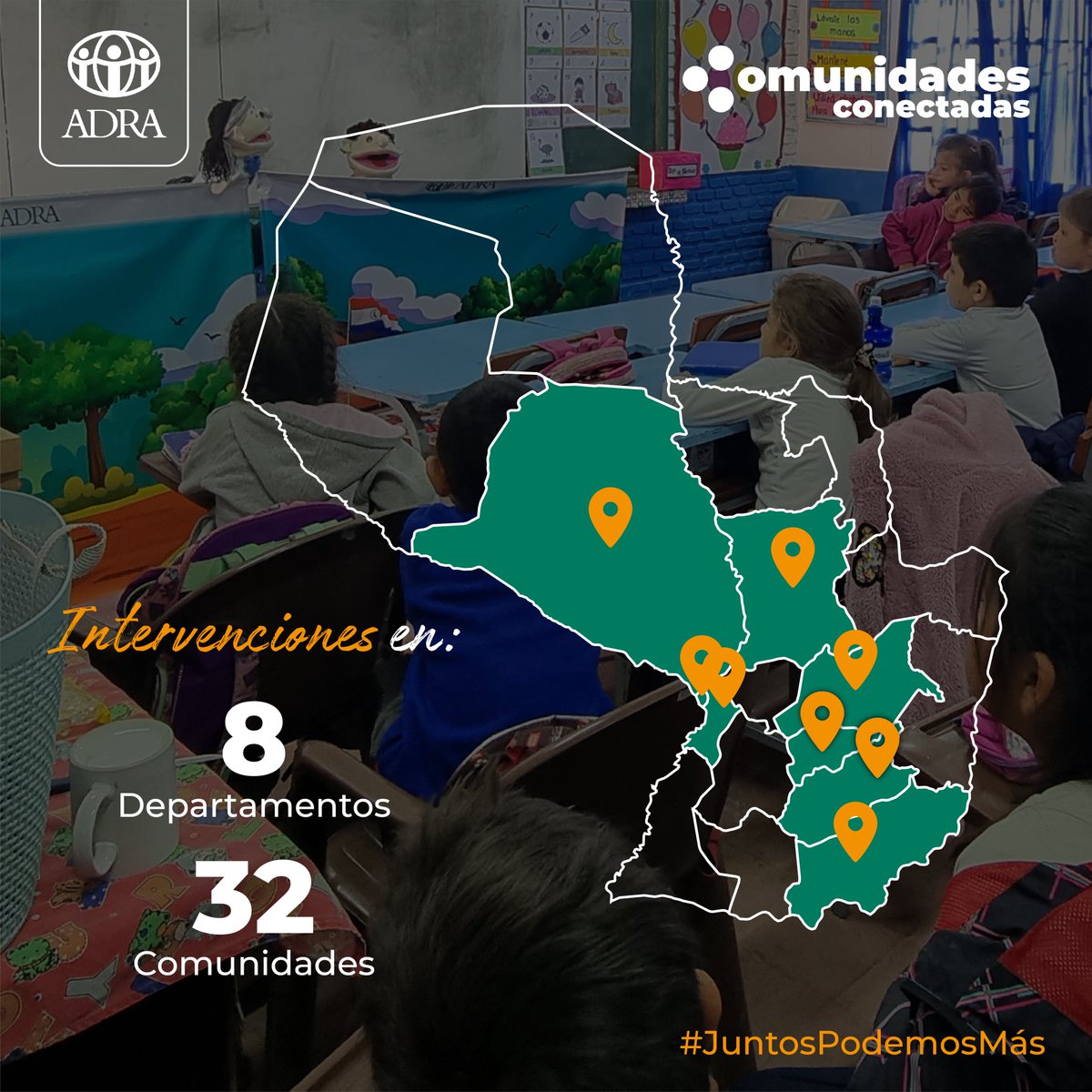 Comenzamos una nueva etapa ✨
El proyecto Comunidades Conectadas, desde el año 2021, lleva colaborando con herramientas y talleres, en varias localidades del país, para fomentar la organización, el trabajo articulado y la cooperación comunitaria.