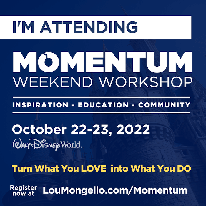 KeatingNovels's tweet photo. I will be attending the Momentum Weekend Workshop in October hosted by Lou Mongello of WDW Radio. I went last year and it was a fantastic event. Fueled some new ideas! #LouMongello #WDWRadio https://t.co/uWukp9yoWo