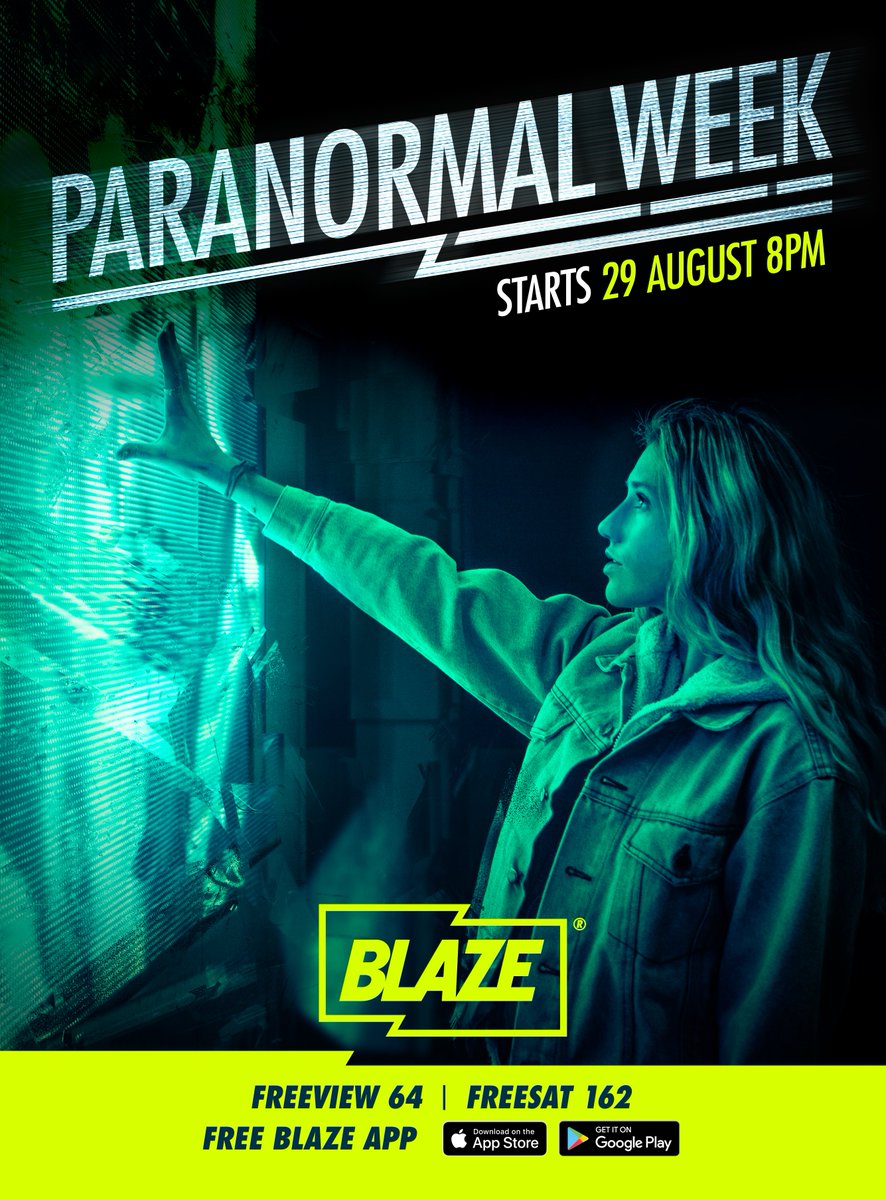 watchedHQ's tweet photo. ๐ ICYMI: #ParanormalWeek on @BLAZETVUK
starts this Monday 29th August from 8pm with brand ๐ #paranormal shows & channel premieres including;
๐ป #GhostHunters ๐ป #TheHouseInBetween ๐ป #TheRealConjuring ๐ป #StalkedByAGhost ๐ป #ParanormalSurvivor ๐ป #TheGhostInsideMyChild ๐ป https://t.co/K02ML6Wotk