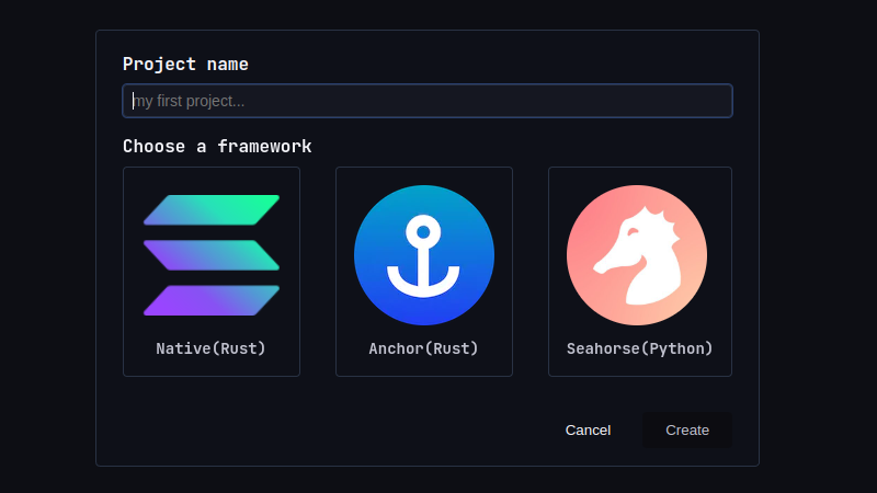 acheron (@acheroncrypto) on Twitter photo Solana Playground now supports <a href="/seahorse_lang/">Seahorse Lang</a>
You can have as many projects as you'd like, import them from Github, file system and more...
Try now: beta.solpg.io Solana Playground now supports <a href="/seahorse_lang/">Seahorse Lang</a>
You can have as many projects as you'd like, import them from Github, file system and more...
Try now: beta.solpg.io