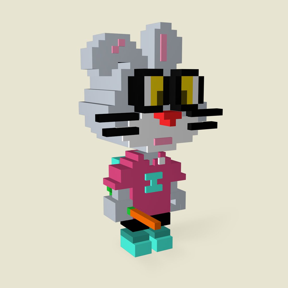 zhuke_net's tweet photo. #rabbit #tiger #3d #nft #nfts https://t.co/l3biOSVc01