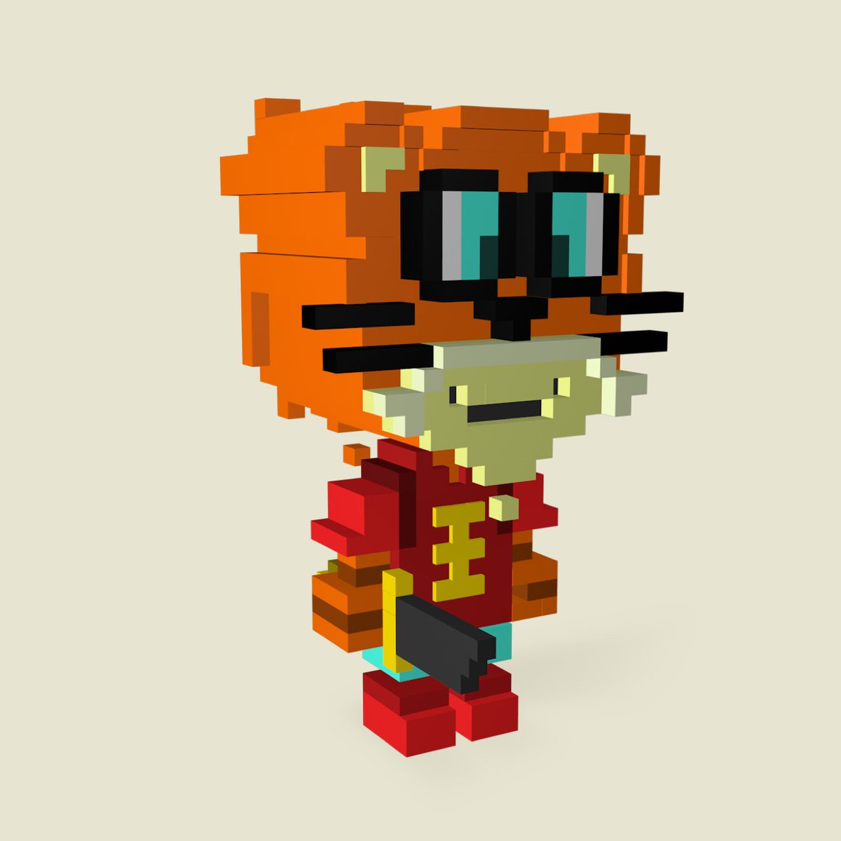 zhuke_net's tweet photo. #rabbit #tiger #3d #nft #nfts https://t.co/l3biOSVc01