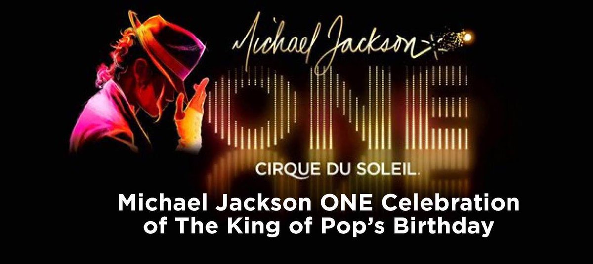 michaeljackson's tweet photo. Don’t miss today’s livestream at 3:30pm PT as part of this year’s annual Michael Jackson birthday celebration at Michael Jackson ONE. Join on Michael’s Facebook page or on his official YouTube channel: https://t.co/G3tIxkAoio https://t.co/9I9h2g5zZP