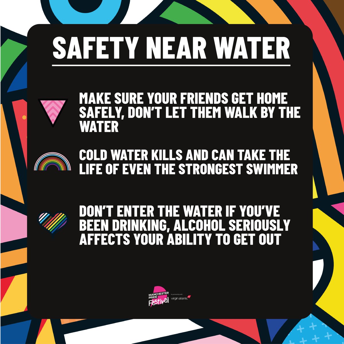 SAFETY AT MANCHESTER PRIDE (2/2) 

Read more about the work behind our safety measures - manchesterpride.com/policies