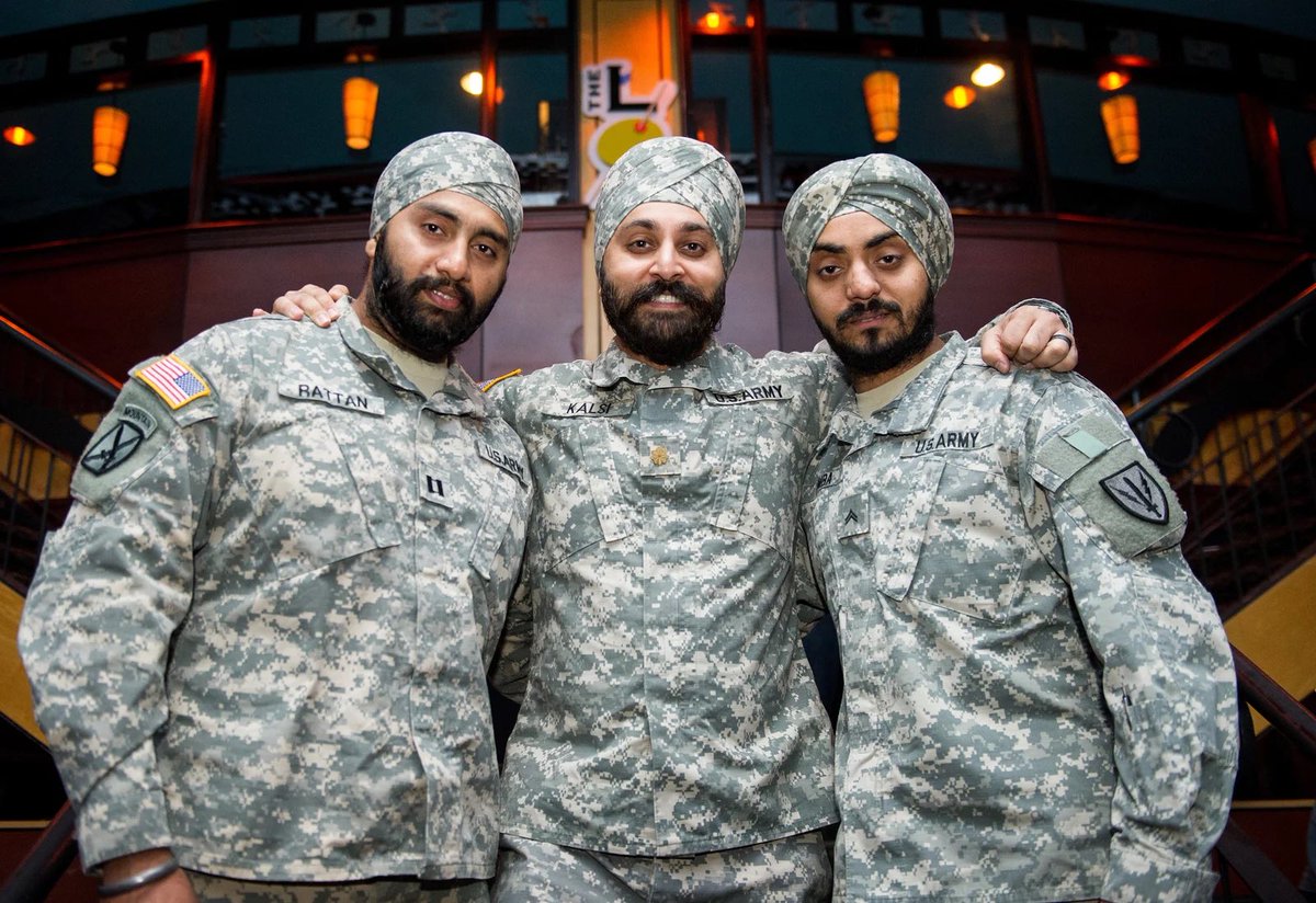 raymie_y's tweet photo. @SpykeVent @JeffreyKerner41 @fuckyouiquit Except there are religious exemptions in the US Military. Exhibit 1: Sikhs. https://t.co/S3sMw0D9ws