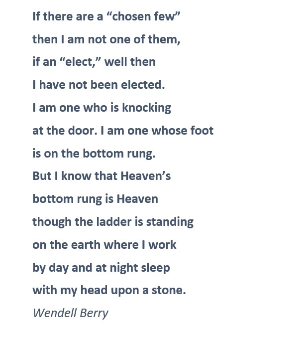 Drew_Mac's tweet photo. Marvellous poem by #WendellBerry for #Trinity11 and Luke 14.1,7-14 https://t.co/IpxFuH7u5f