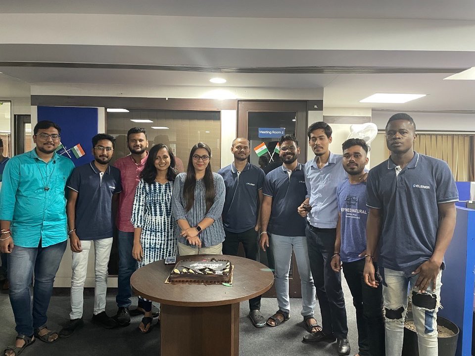 Elsnertech's tweet photo. Birthdays are meant to be celebrated.🎉
Here is the glimpse of the celebration! 🤗
#weekendfun #fridayfun #worklife #elsnerfamily #elsner https://t.co/0hQdYOuHN6