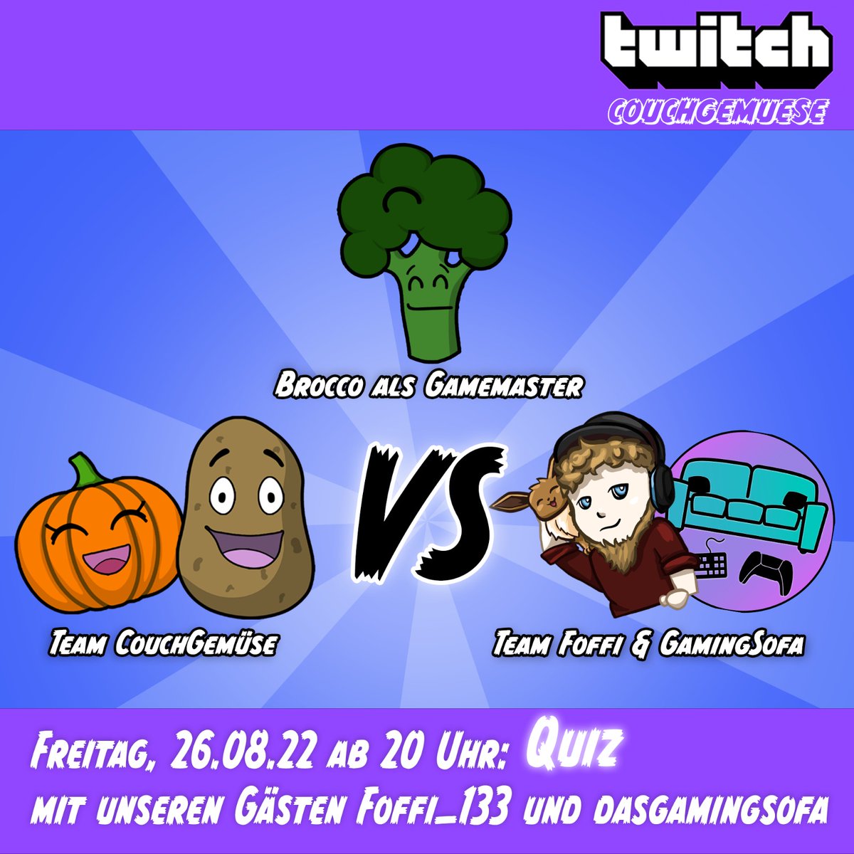 CGemuse's tweet photo. Heute Abend ist es soweit! :D
20Uhr https://t.co/MI5fxOlMI3

#quiz #twitch #stream https://t.co/6qREIsObnF