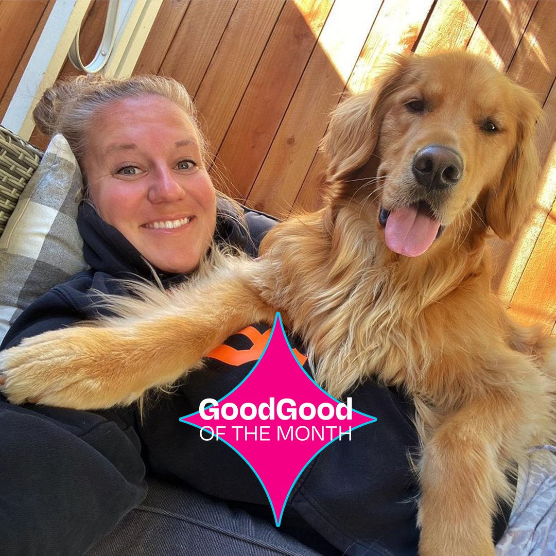 This GoodGood of the Month goes to @goldenfinnanigans and Finn’s dog mom. And it’s gooder than normal because it’s International Dog Day! Stay golden you two.✨ #internationaldogday #goldensdaily #dogmom