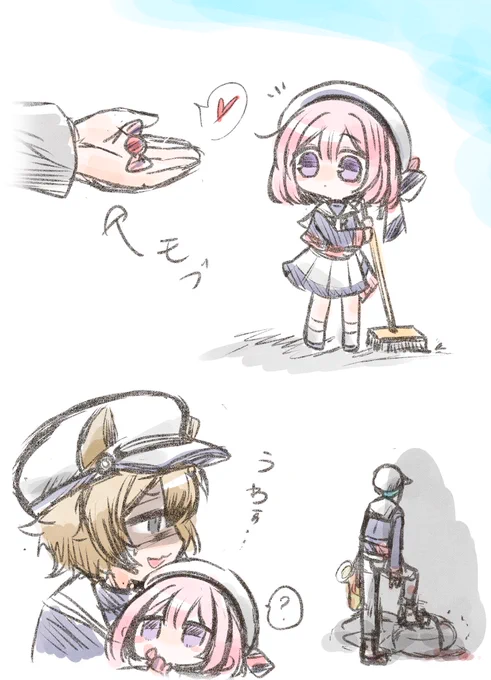 ロリ監ちゃんとセ◯ムの落書き🦈🦐 