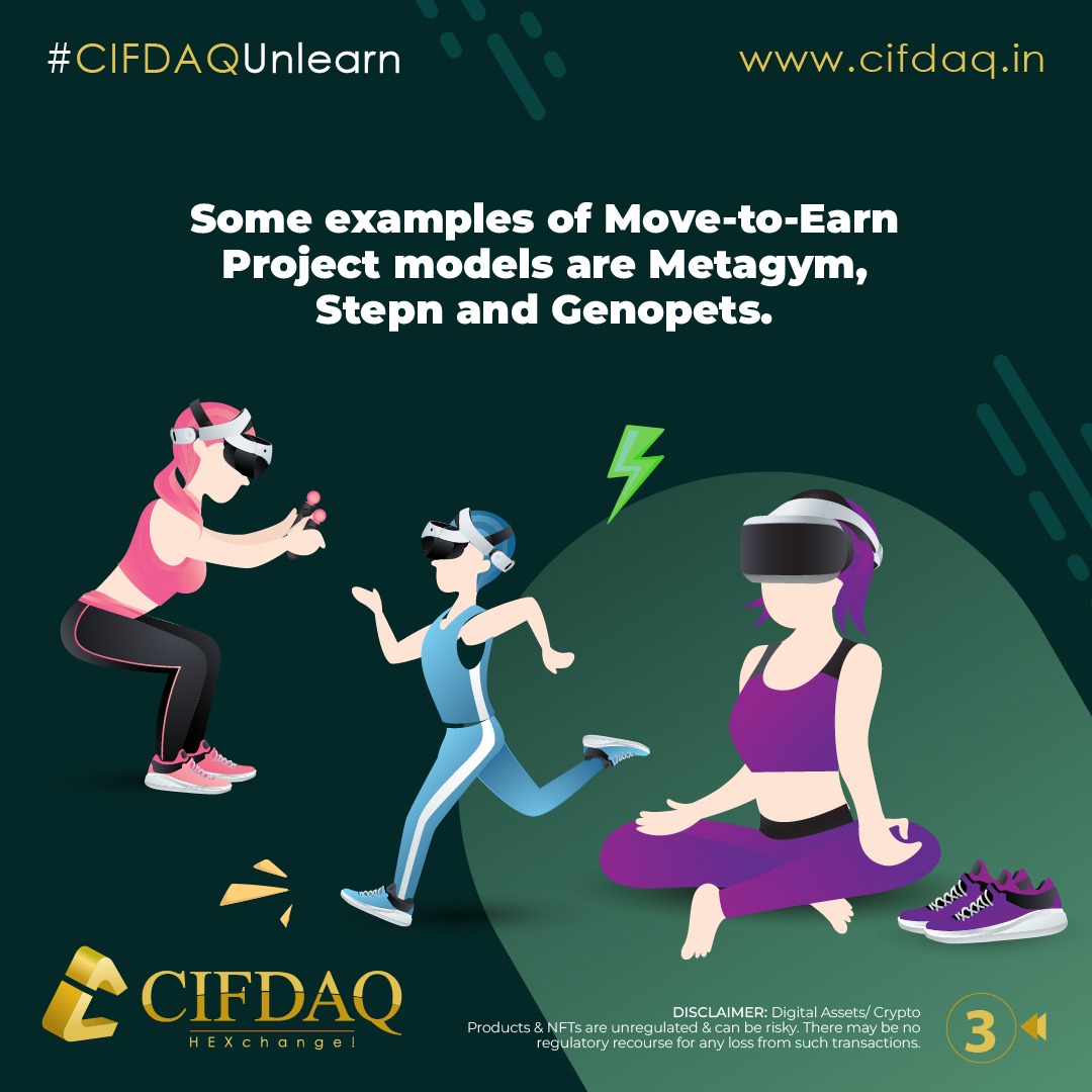 cifdaq's tweet image. Move-To-Earn Explained by #cifdaqunlearn

#CryptoTrading #cryptocurrency #cryptonews #cryptotrading #NFTs #NFT #cifd #Cifdaq #cryptoworld #btc #eth #cardano #nftart #finance #metaverse #staking #cryptoexchange #sports #web3 #web3community #Web3gaming