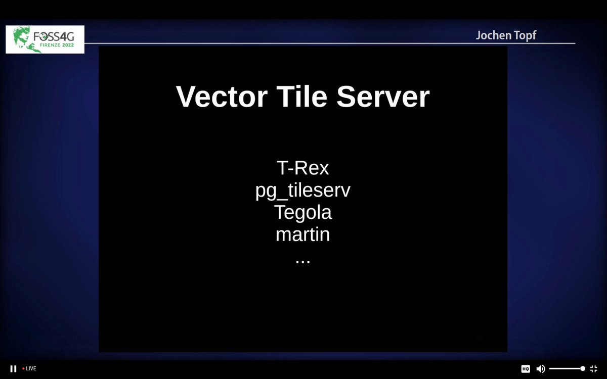maptheclouds's tweet photo. Jochen Topf - 'Creating vector tiles with osm2pgsql', at #FOSS4G2022.

Talk: https://t.co/OMbC09G416
Repo: https://t.co/dNscWIyR8q

#OSGeo #FOSS4G #maps #osm2pgsql #OpenStreetMap #PostgreSQL #PostGIS #vectortiles #TRex #lua https://t.co/c8irrzDnOe