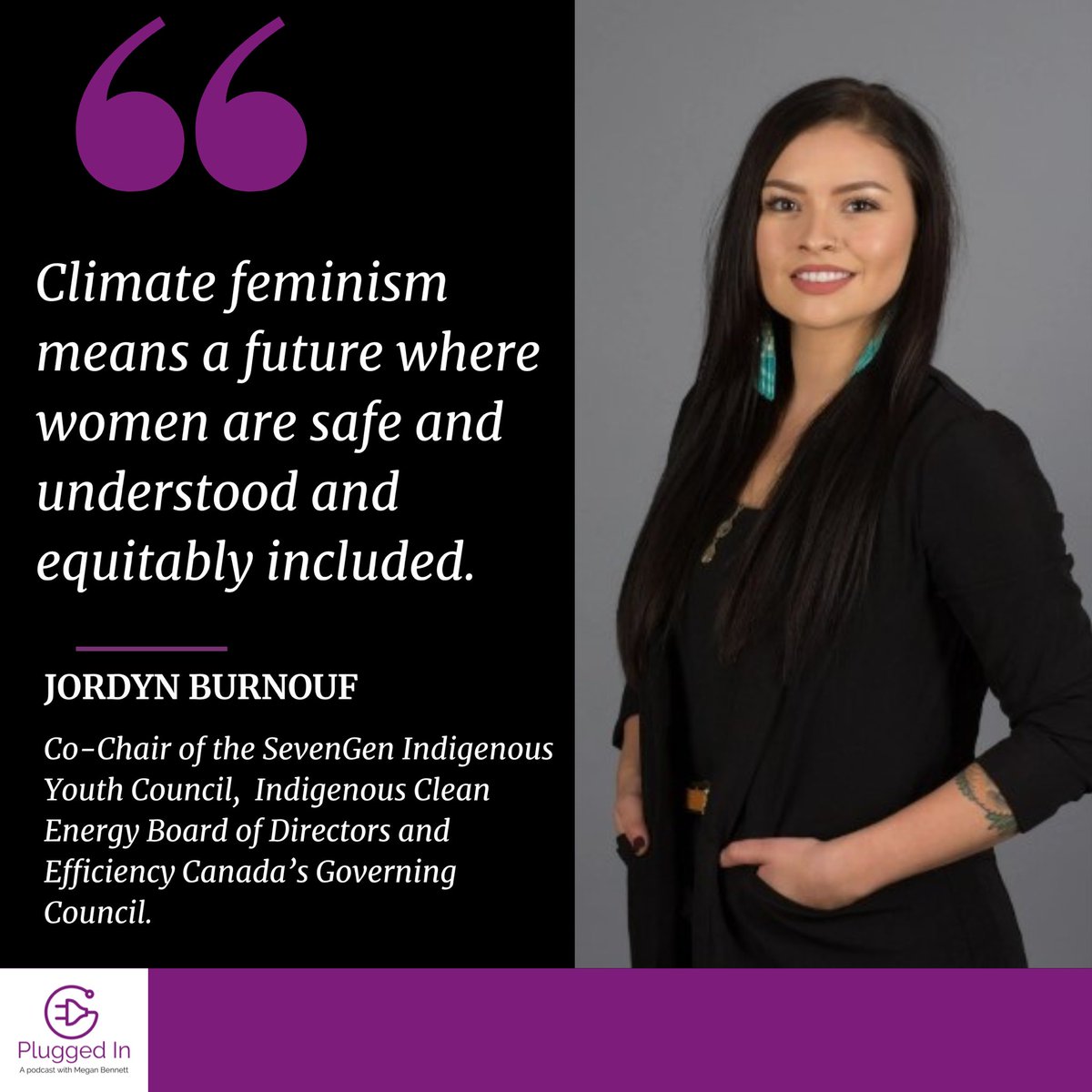 For <a href="/j_rdynburnouf/">Jordyn Burnouf</a> #climatefeminism means a future where women are safe and understood and equitably included. 

#climatefeminsim #feministclimaterenaissance #indigenousvoices #allwecansave #climateleadership                           🎧open.spotify.com/episode/4EhMN8…