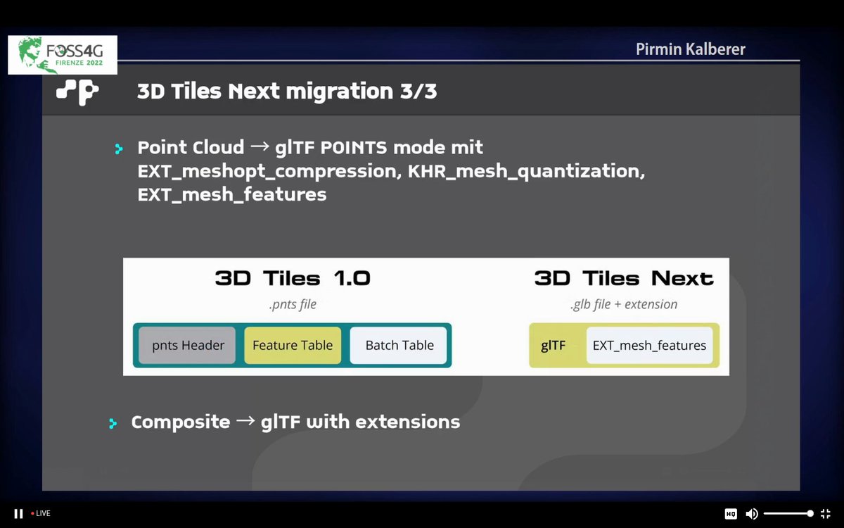 maptheclouds's tweet image. Pirmin Kalberer - '3D Tiles Next', at #FOSS4G2022.
Talk: talks.osgeo.org/foss4g-2022/ta…
Repo: github.com/pka/awesome-3d…
#OSGeo #FOSS4G #maps #3DTiles #3DTilesNext #Cesium #glTF #pointcloud #OGC #GIS #OSM
@implgeo