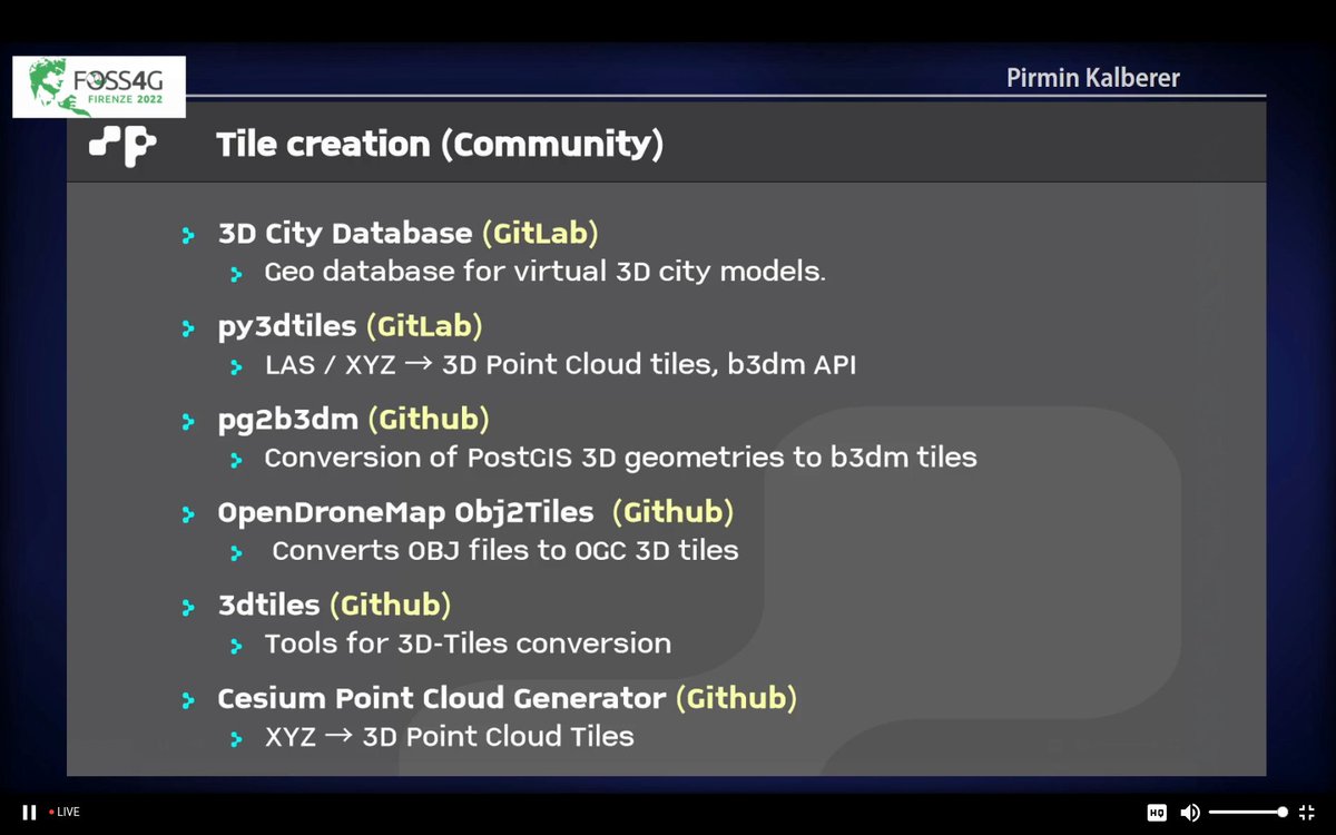 maptheclouds's tweet image. Pirmin Kalberer - '3D Tiles Next', at #FOSS4G2022.
Talk: talks.osgeo.org/foss4g-2022/ta…
Repo: github.com/pka/awesome-3d…
#OSGeo #FOSS4G #maps #3DTiles #3DTilesNext #Cesium #glTF #pointcloud #OGC #GIS #OSM
@implgeo