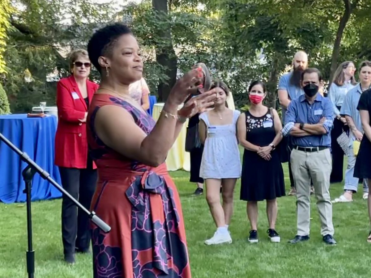 JenniferBogdan's tweet photo. Last night @BrownUniversity officially welcomed @risd President Crystal Williams to Providence and celebrated the spirit of collaboration between these two great Rhode Island institutions. https://t.co/RBsh0PA66g