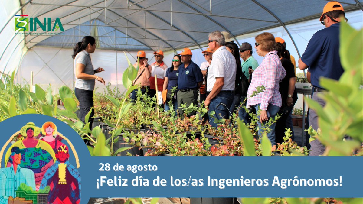 Enviamos un especial saludo a los/as ingenieros agrónomos de #INIAChile y <a href="/MinagriCL/">Ministerio de Agricultura de Chile 🇨🇱</a>  en su día🥂

Felicidades a todos y todas y muchas gracias por su dedicación y apoyo a la Agricultura Familiar Campesina, productores/as y exportadores/as nacionales 🇨🇱