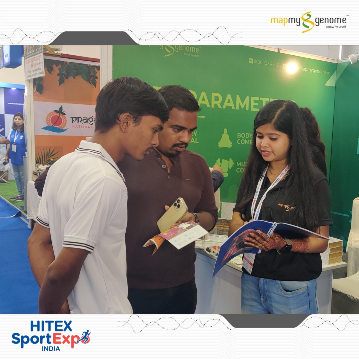 mapmygenome's tweet photo. 👉Mapmygenome, at Hitex #SportExpo #India's, Biggest Sports and Fitness Business Expo on 26 August.
#sportex #sportexpo #hitexexhibition #inauguralday #inauguration #sportexpohyderabad #sportexpoinhitex #hitex #hicc #genes #dna #personalgenomics #mapmygenome #knowyourself https://t.co/f3ryxKqSzY