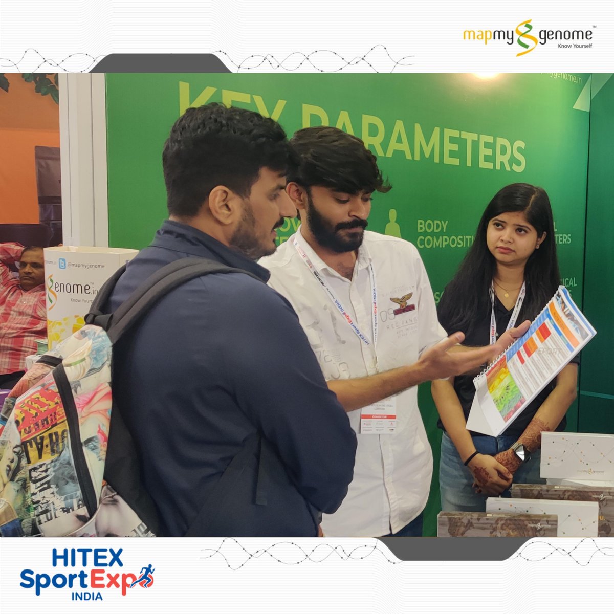 mapmygenome's tweet photo. 👉Mapmygenome, at Hitex #SportExpo #India's, Biggest Sports and Fitness Business Expo on 26 August.
#sportex #sportexpo #hitexexhibition #inauguralday #inauguration #sportexpohyderabad #sportexpoinhitex #hitex #hicc #genes #dna #personalgenomics #mapmygenome #knowyourself https://t.co/f3ryxKqSzY