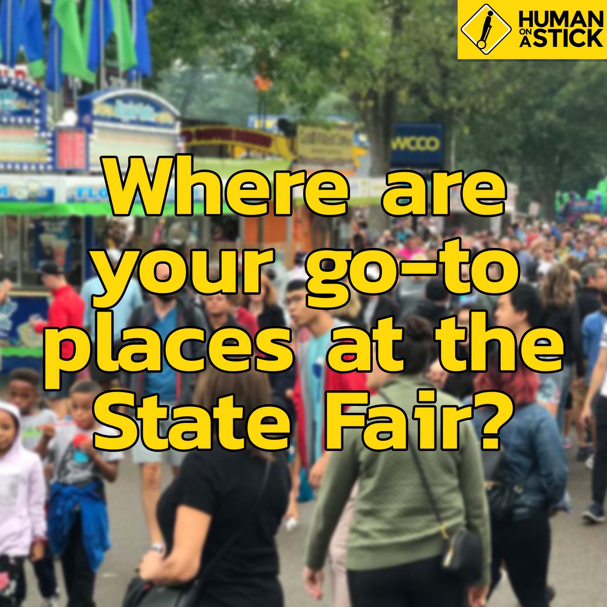 HumanOnaStick's tweet photo. TGIF everyone and go enjoy the Minnesota State Fair! Where are your go-to places to visit? #mnstatefair #minneapolis #segway #tour @mnstatefair https://t.co/oHJa7sk08u