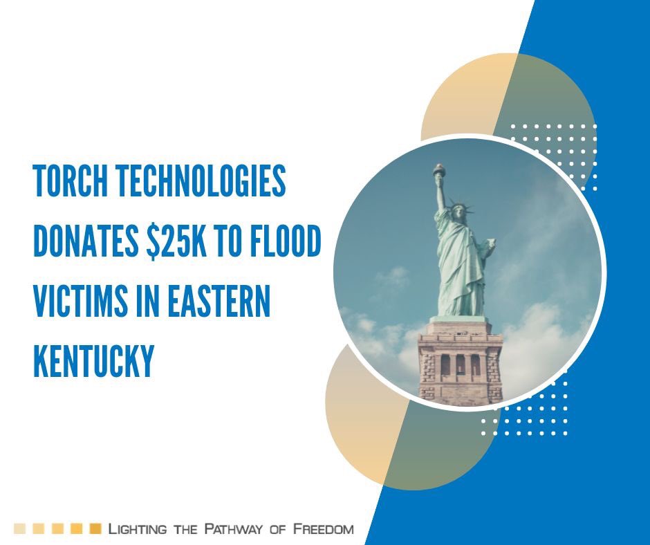 Following a historic rain that brought deadly flooding to Eastern Kentucky, Torch committed to donate $25,000 towards recovery efforts for those impacted by the devastation. 

#TorchTechnologies #EmployeeOwned #Relief #Recovery #EasternKentucky #Donation #Rebuild #Community