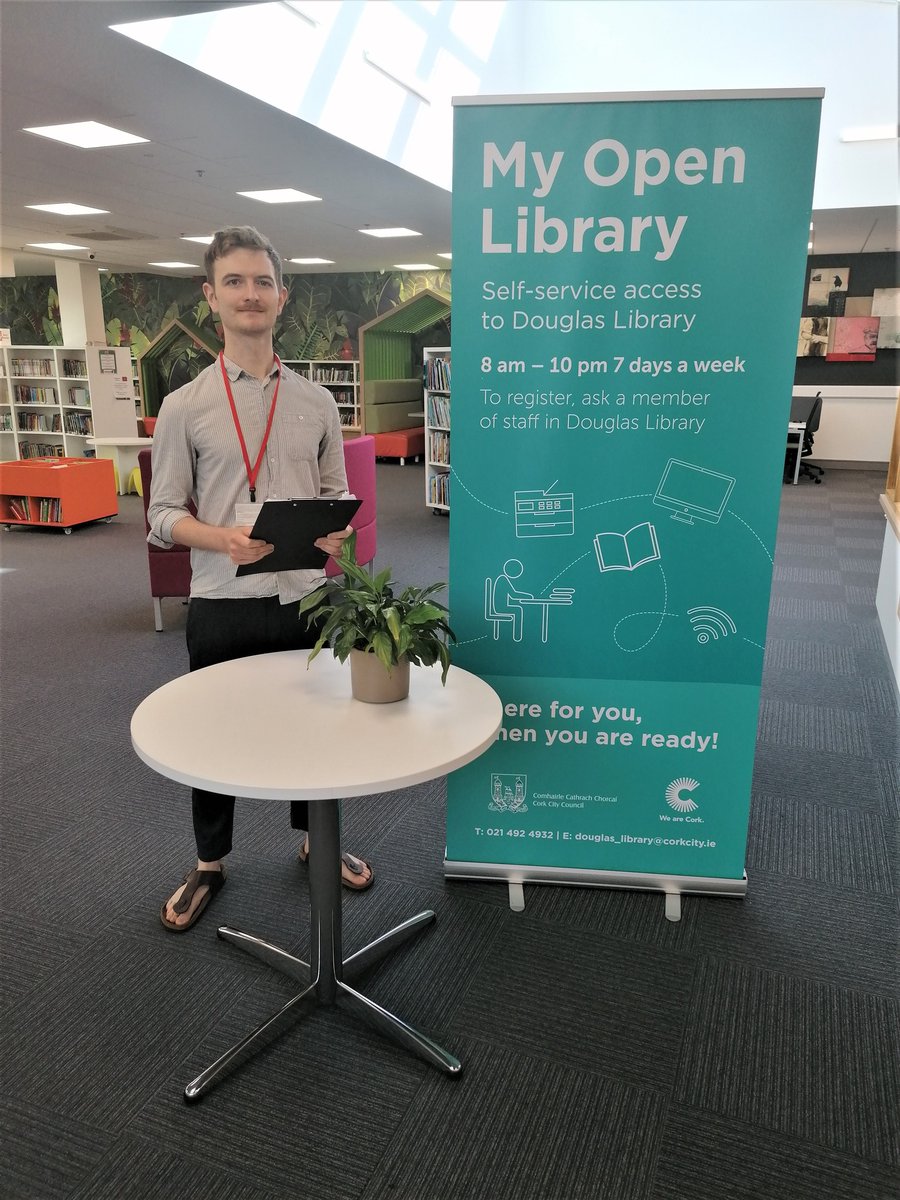corkcitylibrary's tweet photo. Staff member Ben Hussey prepares to welcome patrons to a My Open Library induction session at Douglas Library!

To register for My Open Library please contact Douglas Library on 021 4924932 

#CorkCityLibraries #DouglasLibrary #MyOpenLibrary https://t.co/eqJF4MwJZp