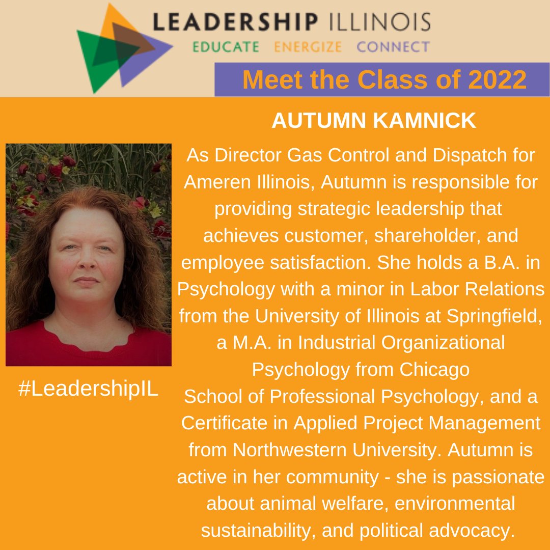 leadershipil's tweet photo. We are proud to introduce you to the Class of 2022! Meet Autumn Kamnick #LeadershipIL https://t.co/mX117gE9ws