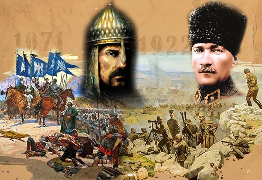 cevreormanvan's tweet photo. #Malazgirt ve #BüyükTaarruz bu topraklardaki varoluş şifremizdir.

Sultan Alparslan ve Gazi Mustafa Kemal Atatürk'ün manevi şahsında, Anadolu'yu bize ebedî vatan ve Türk Yurdu eyleyen bütün aziz kahramanlarımıza rahmet, hürmet, şükran ve dua ile...

#MalazgirtZaferi #ZaferHaftası https://t.co/6v63kvWkch