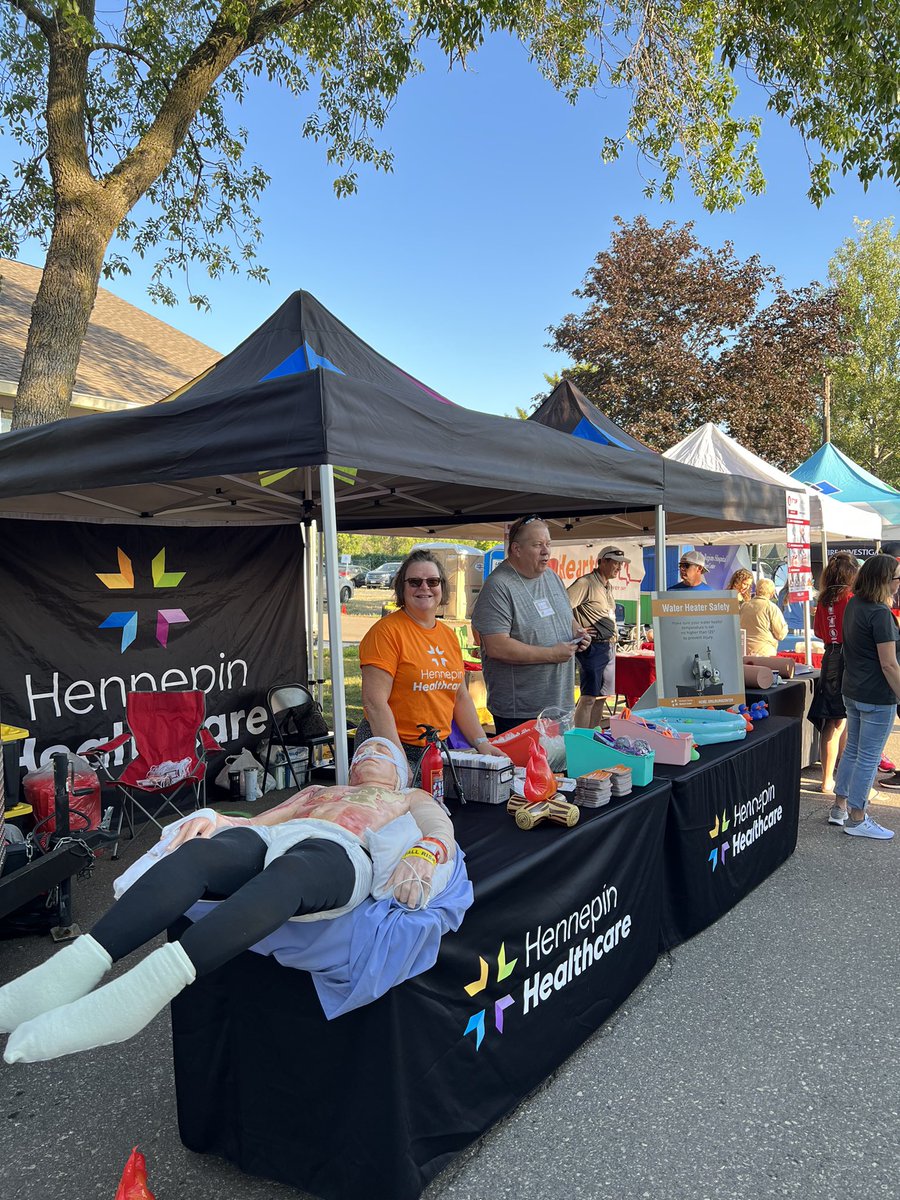 HennepinHC's tweet photo. Our @HCMC_Burn Center is serving up burn prevention information @mnstatefair today for Governor’s Fire Prevention Day. https://t.co/AM2XR1uNVO